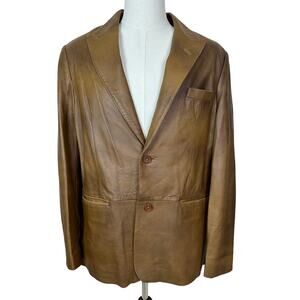 Wilsons Men's Classic Genuine Leather 2 Button Sport Blazer Jacket Size Large
